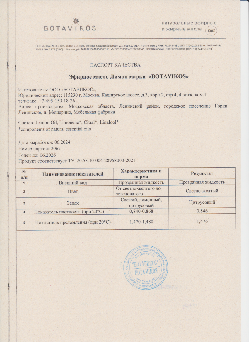 Паспорт №062024